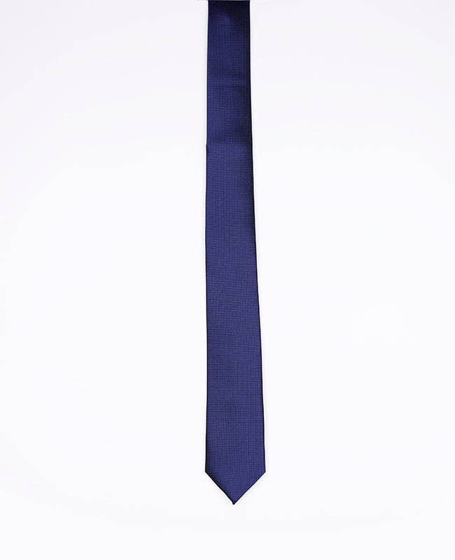 Cravatta Blu n°3 Uomo in Poliestere «Martin»