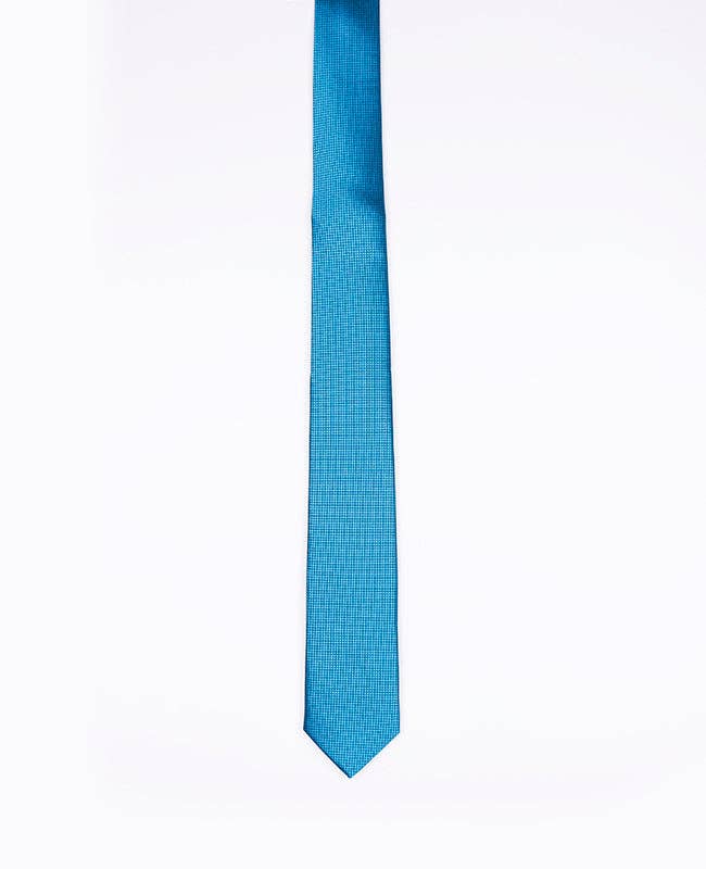 Cravatta Blu n°5 Uomo in Poliestere «Martin»