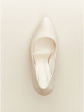Scarpe da sposa mod. Astra - Raso bianco panna