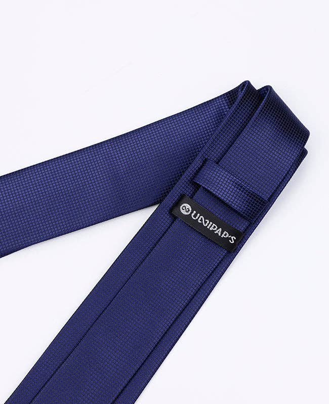 Cravatta Blu n°3 Uomo in Poliestere «Martin»