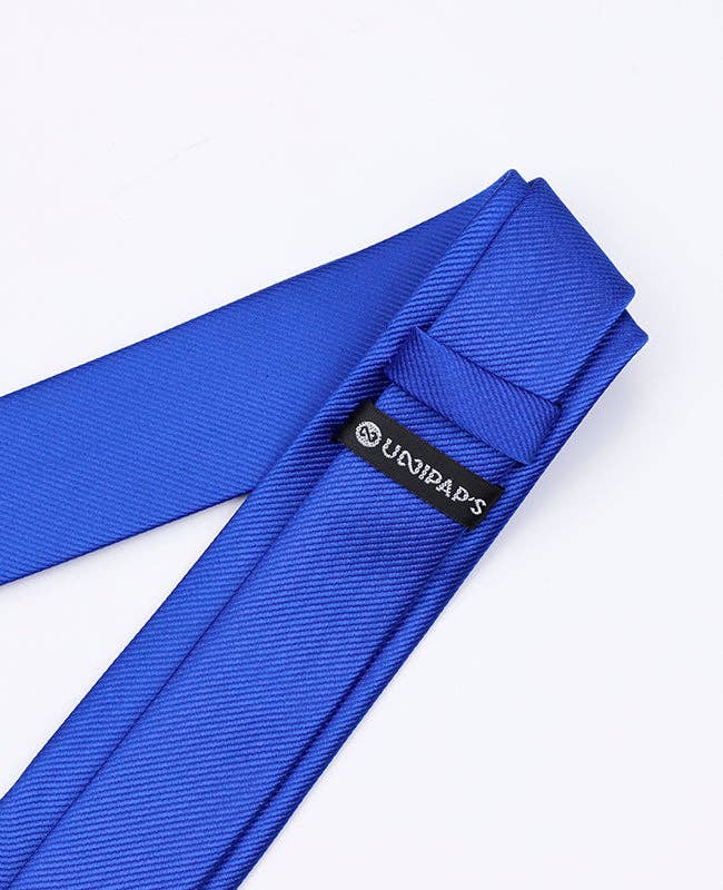 Cravatta Blu n°3 Uomo in Poliestere «Lucien»