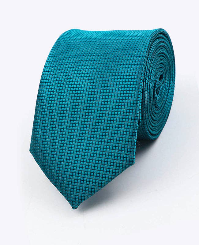Cravatta Blu n°6 Uomo in Poliestere «Martin»